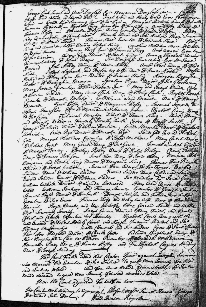 Orphan's Court Summons, page 114