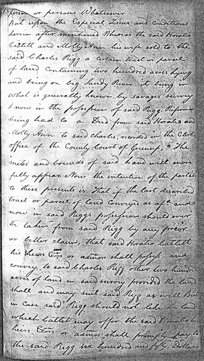 Land Sale: Catlett to Rigg - 19 Apr 1813, page 132